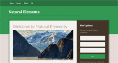 Desktop Screenshot of natural-elements.co.uk