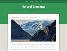Tablet Screenshot of natural-elements.co.uk